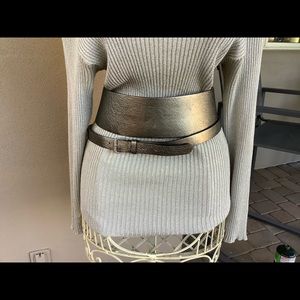 Gen Rico Made in Italy Leather Wrap Belt